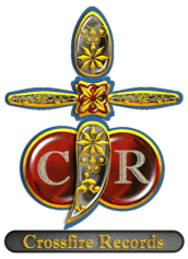 CrossFire Records Cross Logo Gold